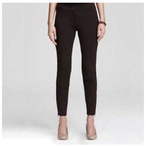 $198 Eileen‎ Fisher [ Large ] Ankle Zip Ponte Knit Riding Pants Brown